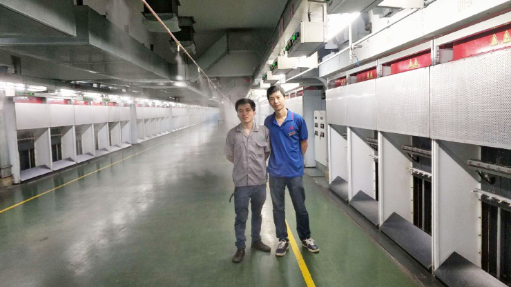 福建锦兴集团纺丝车间工业加湿系统顺利完工，客户使用满意！