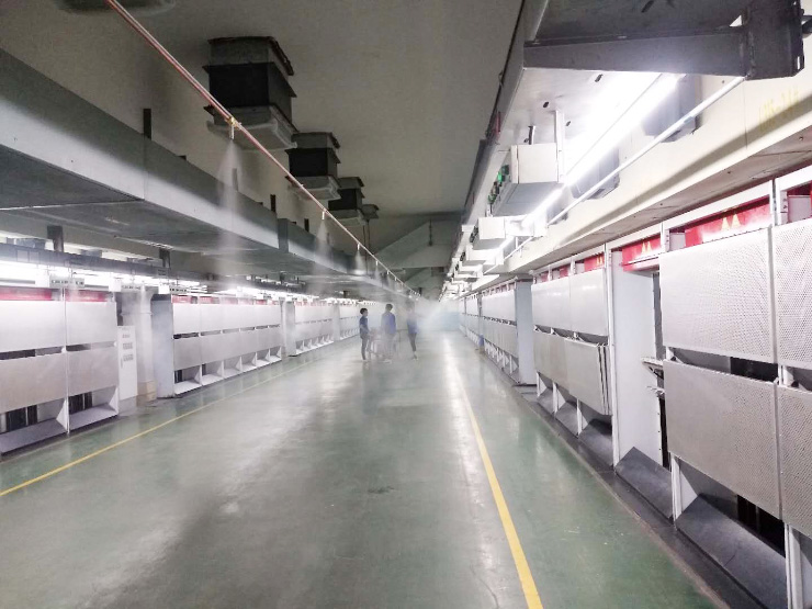 福建锦兴集团纺丝车间工业加湿系统顺利完工，客户使用满意！